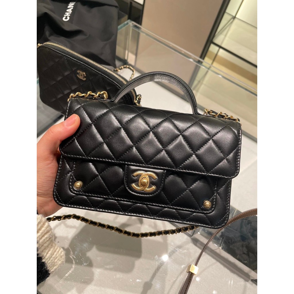 25b New Style Messenger Bag Series ดูดี 25B สินค้าใหม่ Handle Style Woc, Medium Glow Lambskin Gilt B