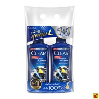 เคลียร์ เมน แชมพูขจัดรังแค สูตรดีพคลีนส์ 370 มล. แพ็คคู่