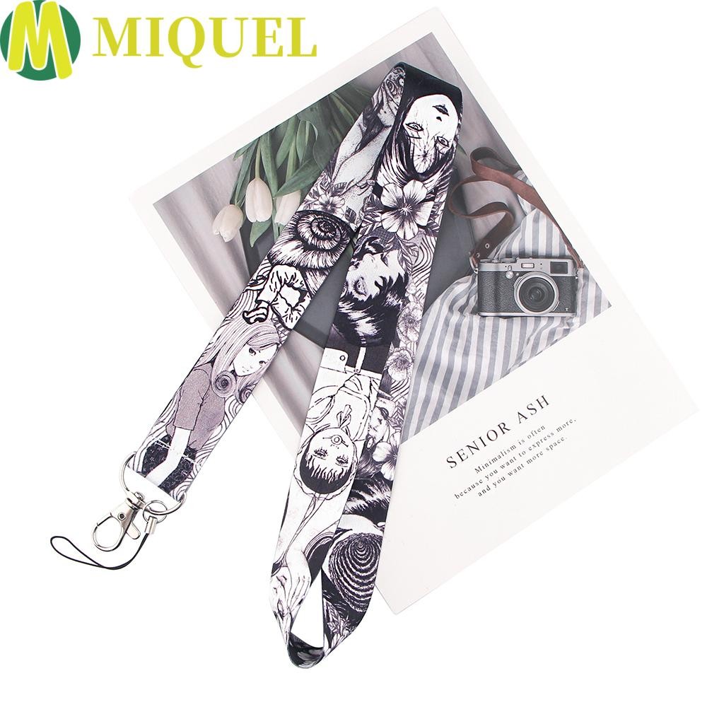 MIQUEL Junji Ito Camera Mobile Special Badge Holder for key ID Card Key Ring Holder Neck Strap