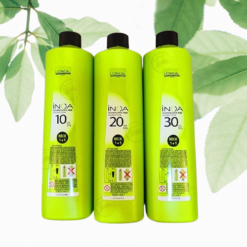 LOREAL INOA OXYDANT 1000 ml ไฮโดรเจนใช้สำหรับผสมกับผลิตภัณฑ์ย้อมสีผม