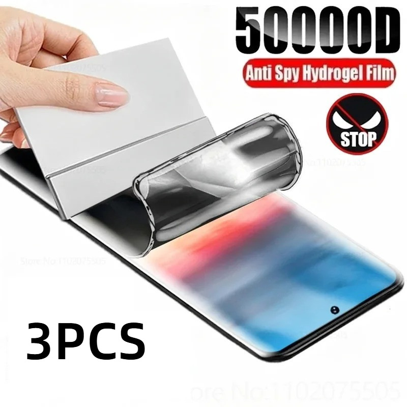3Pcs Soft Privacy Hydrogelฟิล์มสําหรับOukitel WP36 WP35 WP200 P1 C60 C59 C58 C57s C57 C53 C1 Pro S A