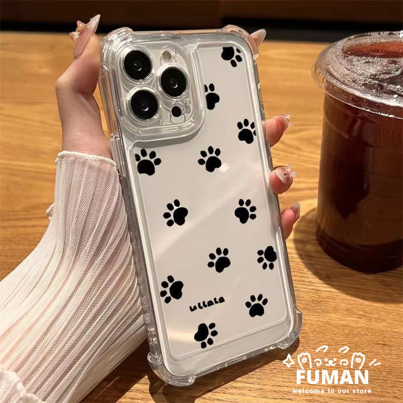 น่ารักการ์ตูน Paw พิมพ์ปลอกสําหรับ OPPO Reno 13 Pro 13F A6 GT A6 Max A6 A5 Pro 5G 4G Soft Case Simple Anti-fall Clear Soft ฝาครอบโทรศัพท์