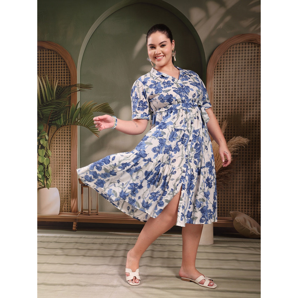 3XL - 6XL Indian Kurti พร้อมกางเกงและ duptta Long Short Women Kurtis Kurta Tunic Top Blouse Plus Set