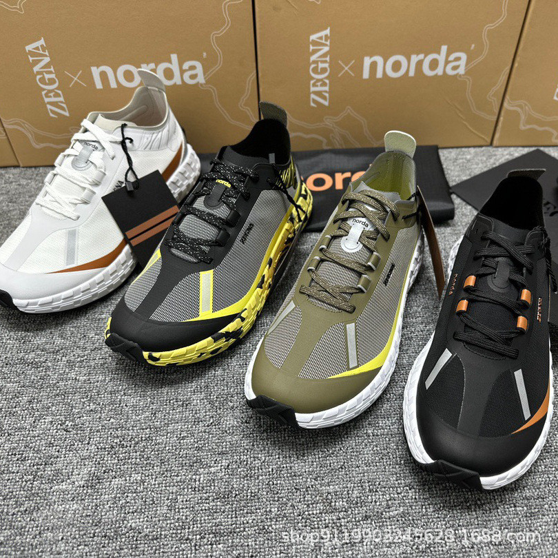 Norda รองเท้าวิ่งกันลื่นสําหรับผู้ชายสไตล์ใหม่ระบายอากาศได้แบบผูกเชือก S