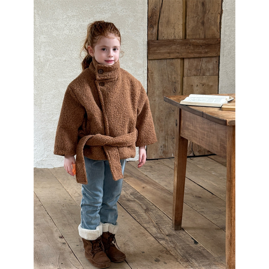 WISHORA WONDERS AW winter DLC25035 Clover Soft Coat  เสื้อผ้าเด็ก เสื้อโค้ทเด็กผู้หญิง เสื้อผ้าแฟชั่นเด็ก เสื้อกันหนาว