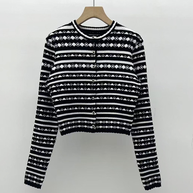 เสื้อกันหนาวแขนยาวรอบคอบ สไตล์ใหม่สำหรับผู้หญิง