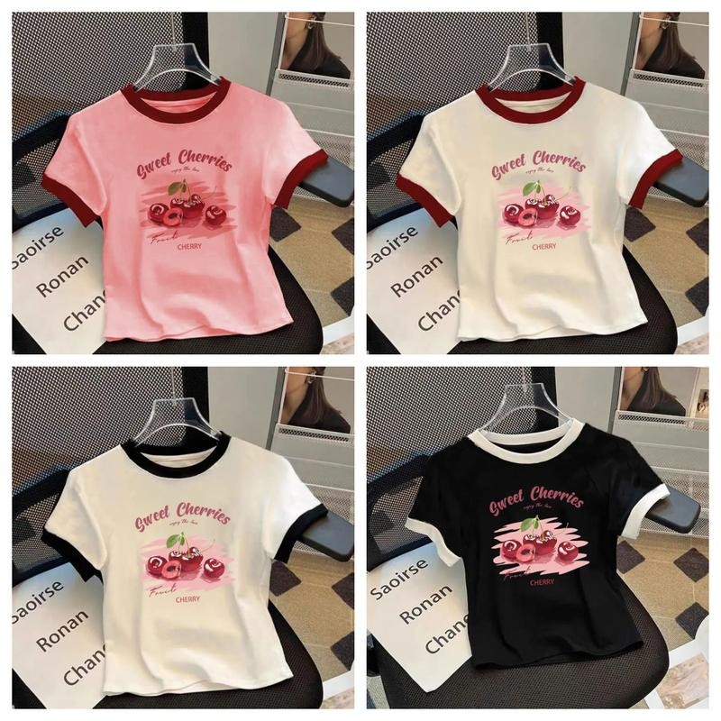 เสื้อผ้าแฟชั่น แนว โน้มหญิงสวยๆ เสื้อยืดสวยๆผู้หญิง เสือครอป เสื้อยืดรัดรูปสาวอวบ ไซส์ใหญ่ เสือยึดผู้หญิง เสื้อยืดไฮโซดู