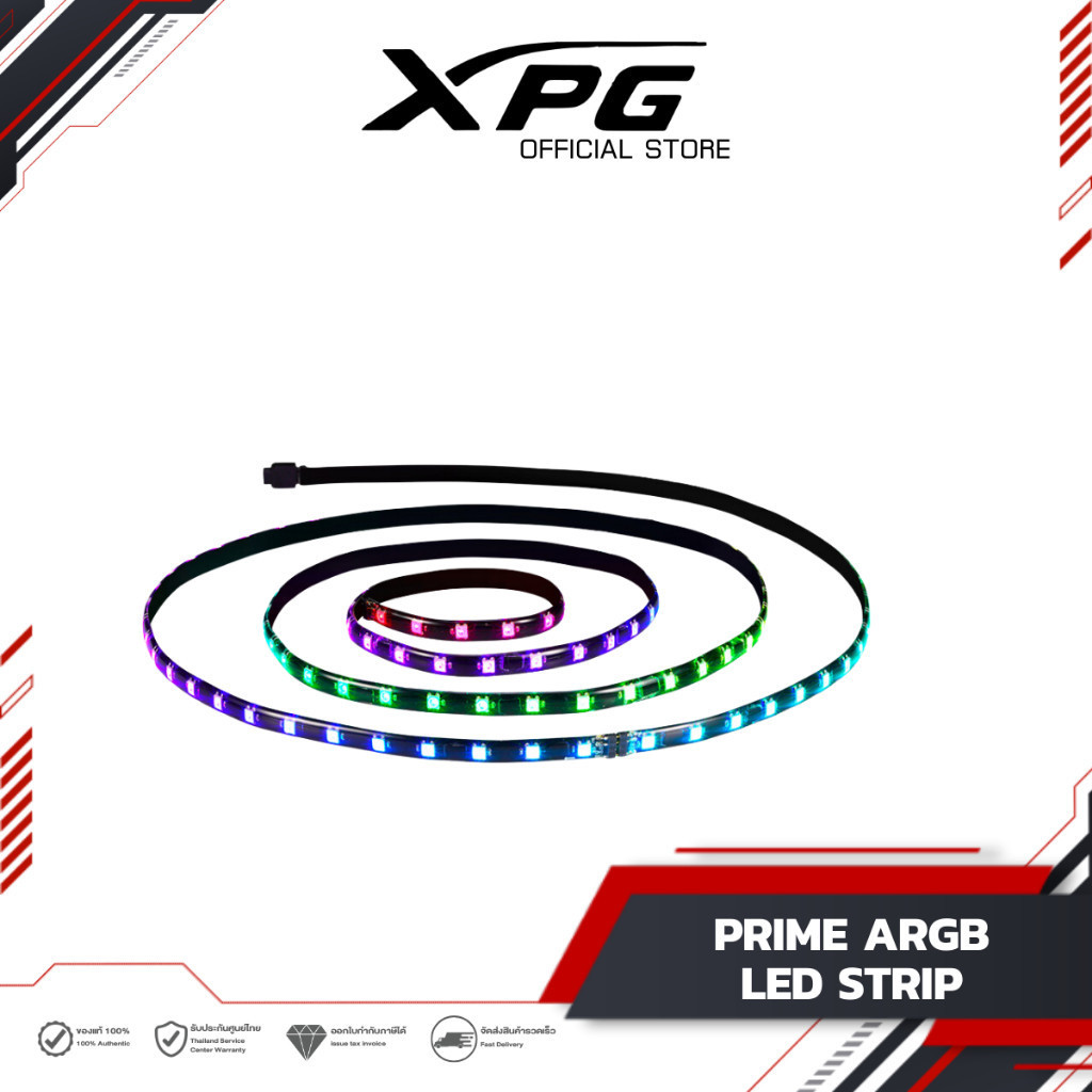 XPG สายไฟเเต่งคอม รุ่น XPG PRIME ARGB LED Strip : (XPG-75260088)