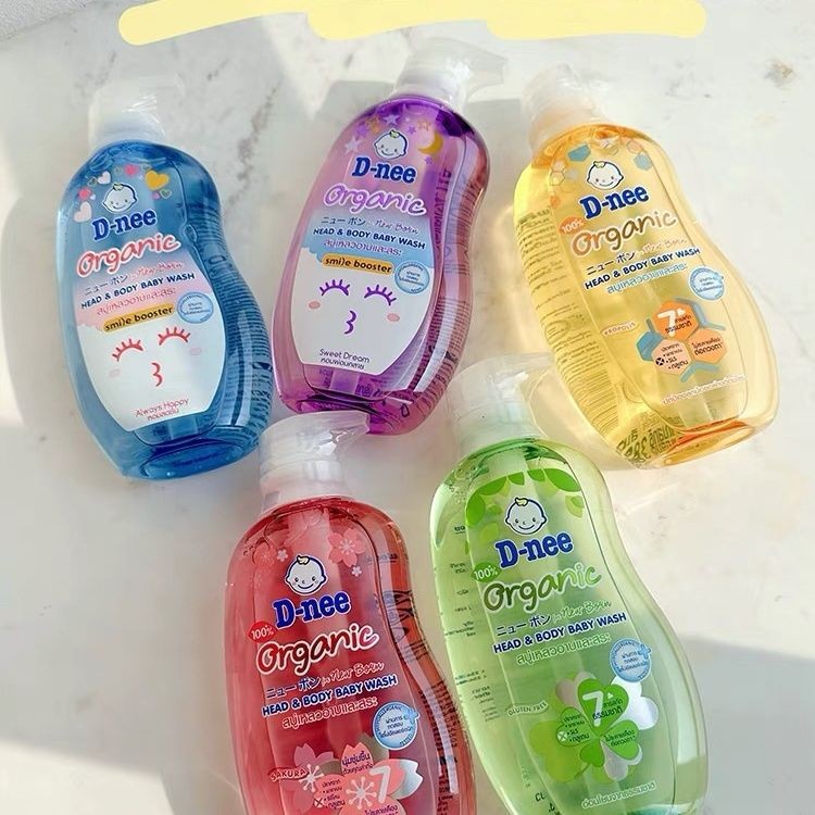 T Thailand Disney D-nee Baby Shower Gel Shampoo 2 in 1 Children Plant Gentle Toiletries 10.8 fc