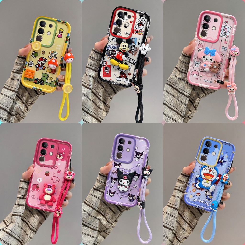 เคส VIVO Y29 ตุ๊กตาสติ๊กเกอร์ตัวละครอนิเมะ เคสโทรศัพท์