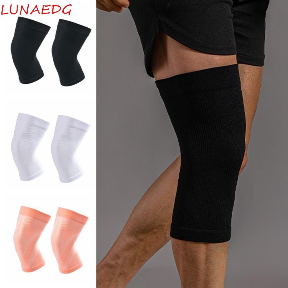 LUNAEDGE 1 คู่เข่า Braces, Breathable High Elastic Sport Knee Pads, Gym Fitness Gear Elbow Support N