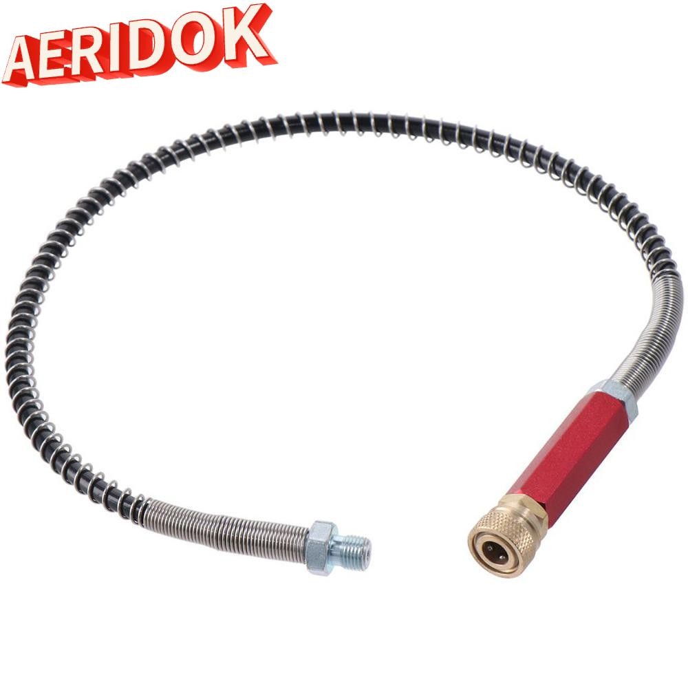 AERIDOK 4500psi ท่อเงินเฟ้อสปริงแรงดันสูง, คอปเปอร์เหล็ก 63mpa 50 ซม.ท่อปั๊ม 8 มม.หญิง Quick, แบบพกพ