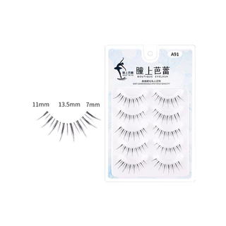 🔥【Local Delivery】5 คู Lash Extension Daily Makeup Manga ขนตาล่างธรรมชาต