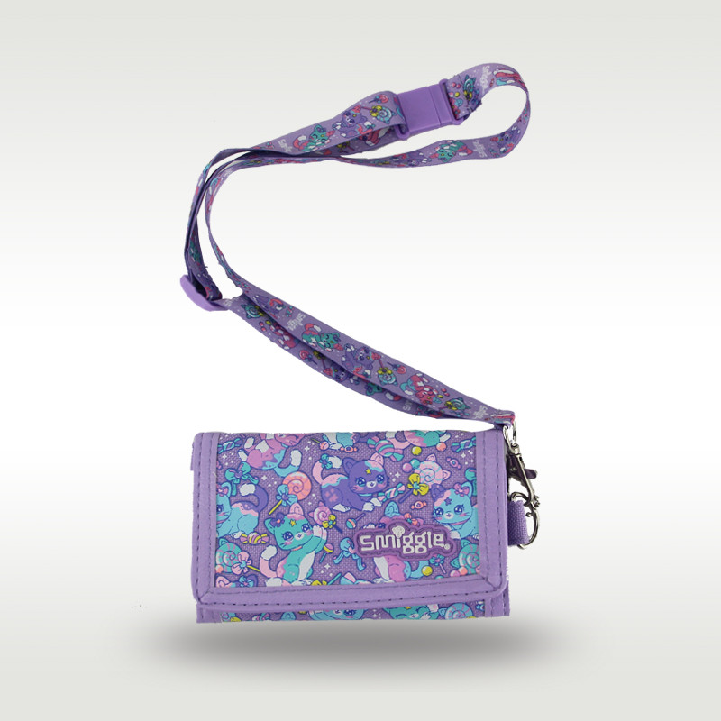 กระเป๋าสตางค์สำหรับเด็กผู้หญิง แบบคลัตช์ ออกแบบเหมือนแมว พร้อมช่องใส่บัตรและเหรียญ ขนาด 5 นิ้ว