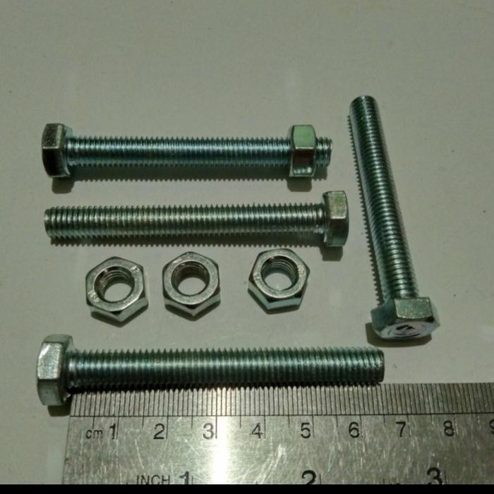 สายฟ้าสีขาว NUT BMP M8 X 65 MM GALVANIZED (KEY 13)