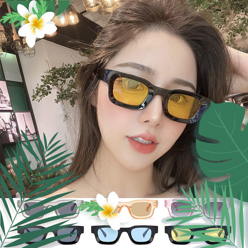 Red Cat Eye แว่นตากันแดดน่ารักสำหรับผู้หญิงและผู้ชาย กรอบสแQRSTUV400 ทันสมัยHip-hop FQ2