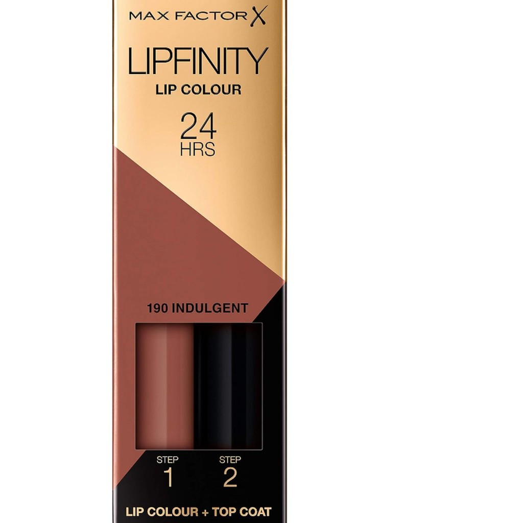 Max Factor Lipfinity Lip Colour Indulgent 190, Kissable Lipstick with 24 Hours Hold without Dry Out,