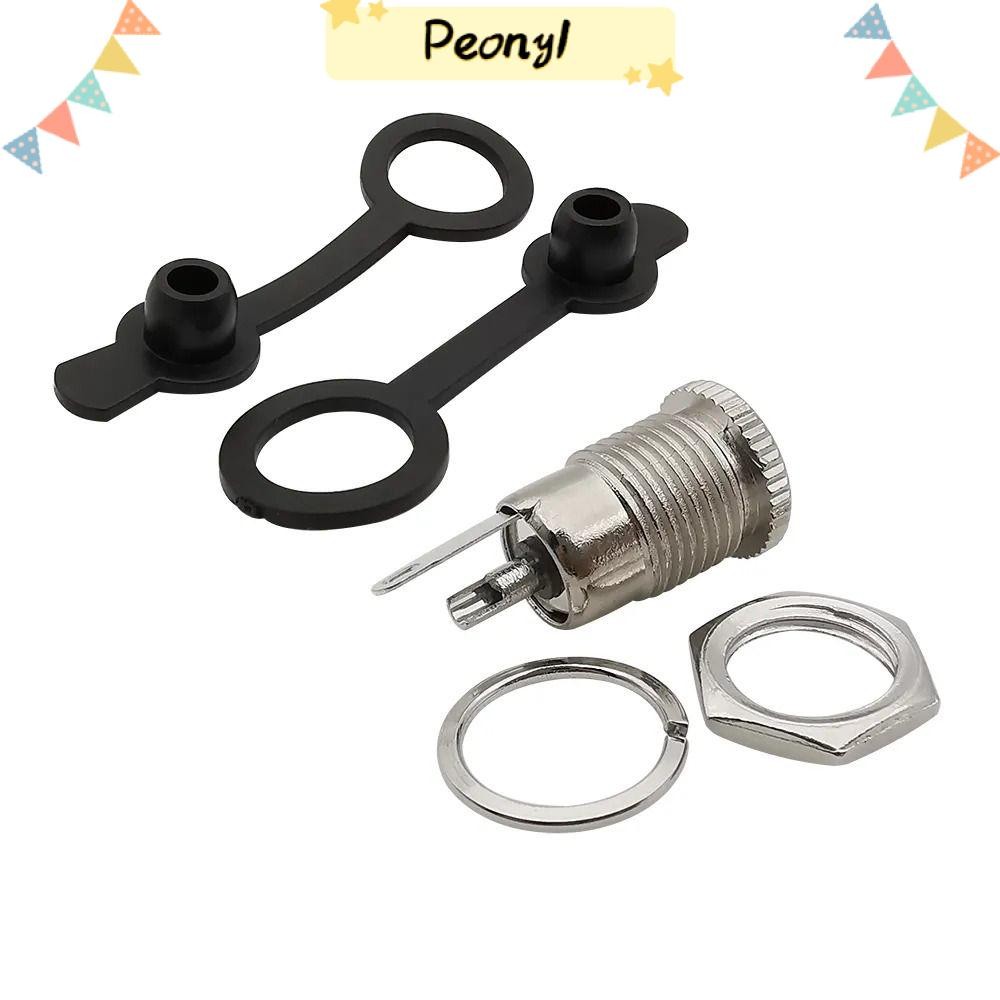 PEONY DC Power ซ็อกเก็ตหญิง, DC-099 โลหะ DC Jack Adapter, DC Power Jack Socket ทนทาน 5.5 x 2.1 มม. ป