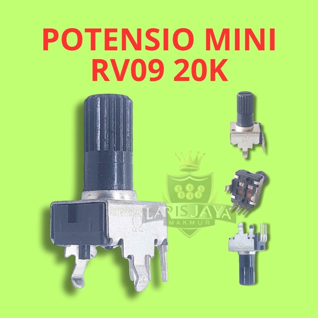 RV09 20K Mono Potentiometer – ส่วนประกอบอิเล็กทรอนิกส์ตัวต้านทานตัวแปร