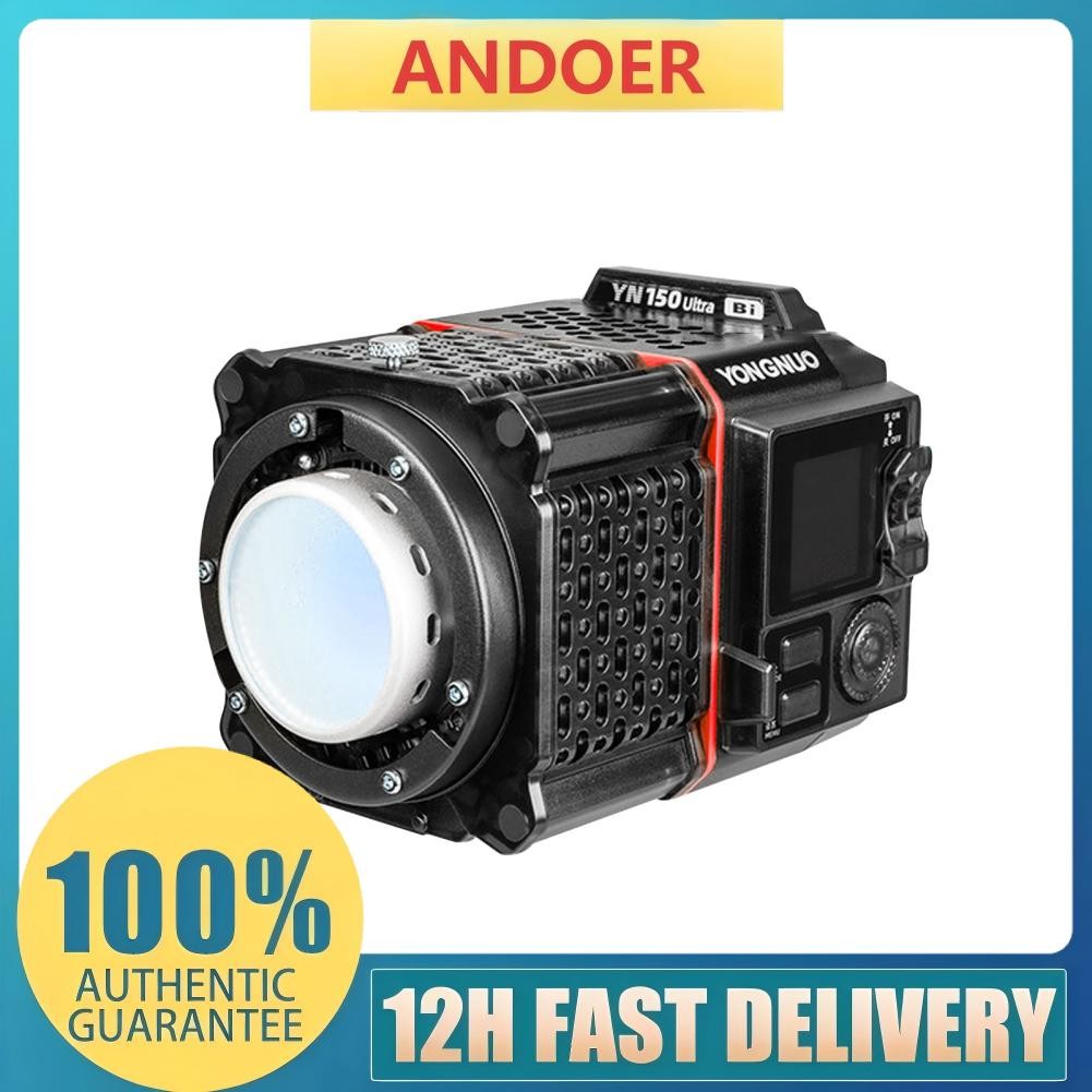 YN150 Ultra RGB Mini LED Video Light 150W 2000K-10000K อุณหภูมิสีมือถือกลางแจ้ง COB 2.4G APP รีโมทคอ