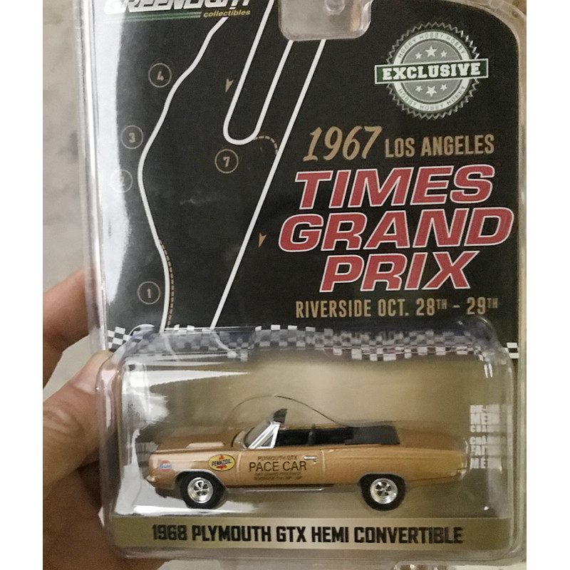 1: 64 โมเดลรถอัลลอย greenlight greenlight 1968 plymouth Convertible plymouth