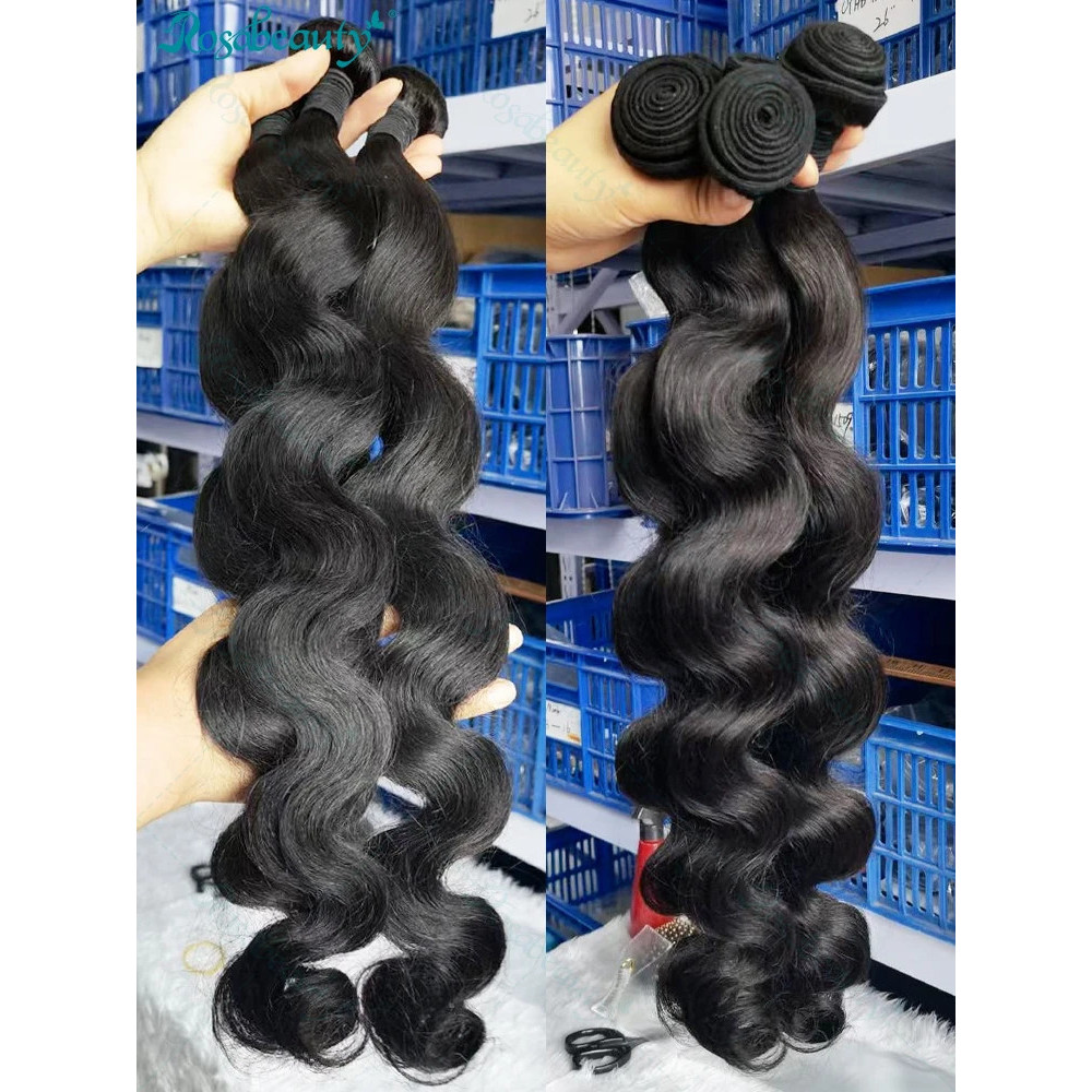 ต่อผมมนุษย์แท้ 100% สไตล์เวฟน้ำ มีหลายขนาดให้เลือก 30 - 34 นิ้ว