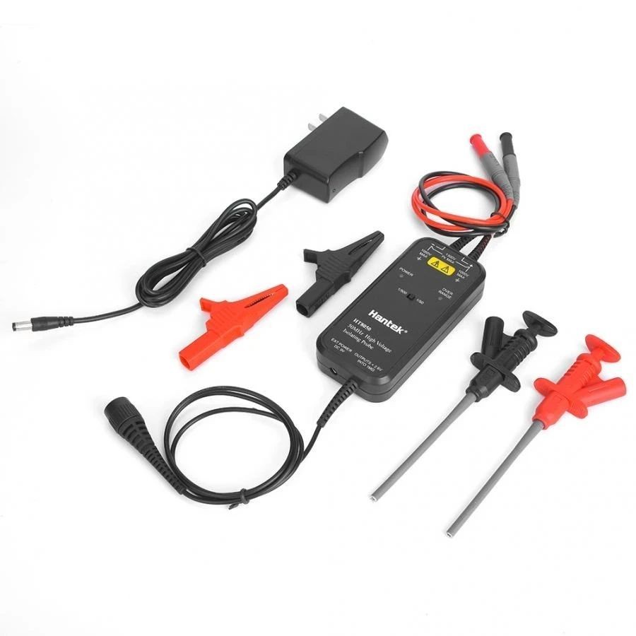 Hot Hantek 100MHZ ออสซิลโลสโคป HT8050/HT8100 แรงดันไฟฟ้าสูง Differential Probe การแยก Probe ไฟ LED อ