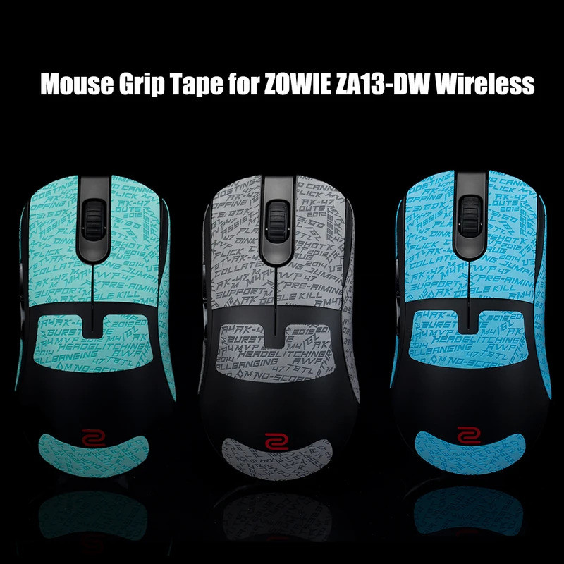 TBTL Mouse Grip Tape สําหรับ ZOWIE ZA13-DW เมาส์ไร้สายสติกเกอร์ Lizard ดูดเหงื่อไม่ลื่น Pre Cut ติดต
