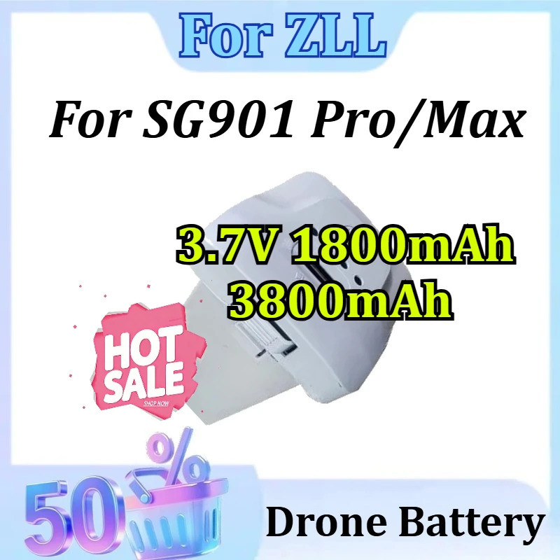3.7V 1800mAh/3800mAh สําหรับ ZLL SG901 Pro/Max แบตเตอรี่อุปกรณ์เสริม Part 24 นาที Flight Time อัพเกร