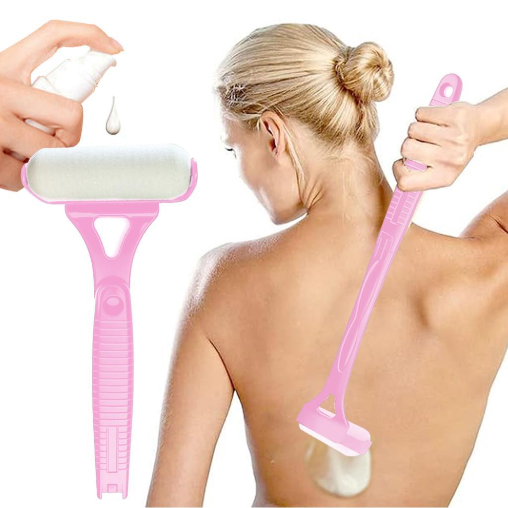 Bmai Ymiko Lotion Applicator สําหรับลูกกลิ้งครีมร่างกายแบบพับได้ด้านหลังพร้อมที่จับยาวและพื้นผิวทาคร