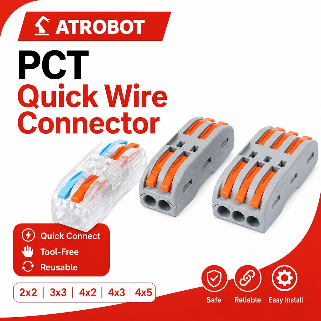 PCT Quick Wire Connector (Holder, 212, 412, 213, 413, 2x2) ตัวเชื่อมสายกด ไม่ต้องบัดกรี ใช้ซ้ำได้ Arduino