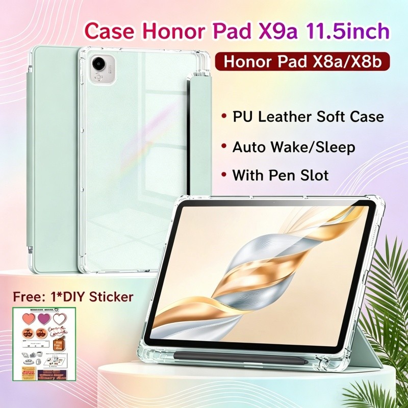 เคส Honor Pad X9a 11.5 นิ้วพร้อมช่องเสียบปากกาแม่เหล็กป้องกัน Honor Pad X8a กรณี Honor Pad X8b 11 นิ