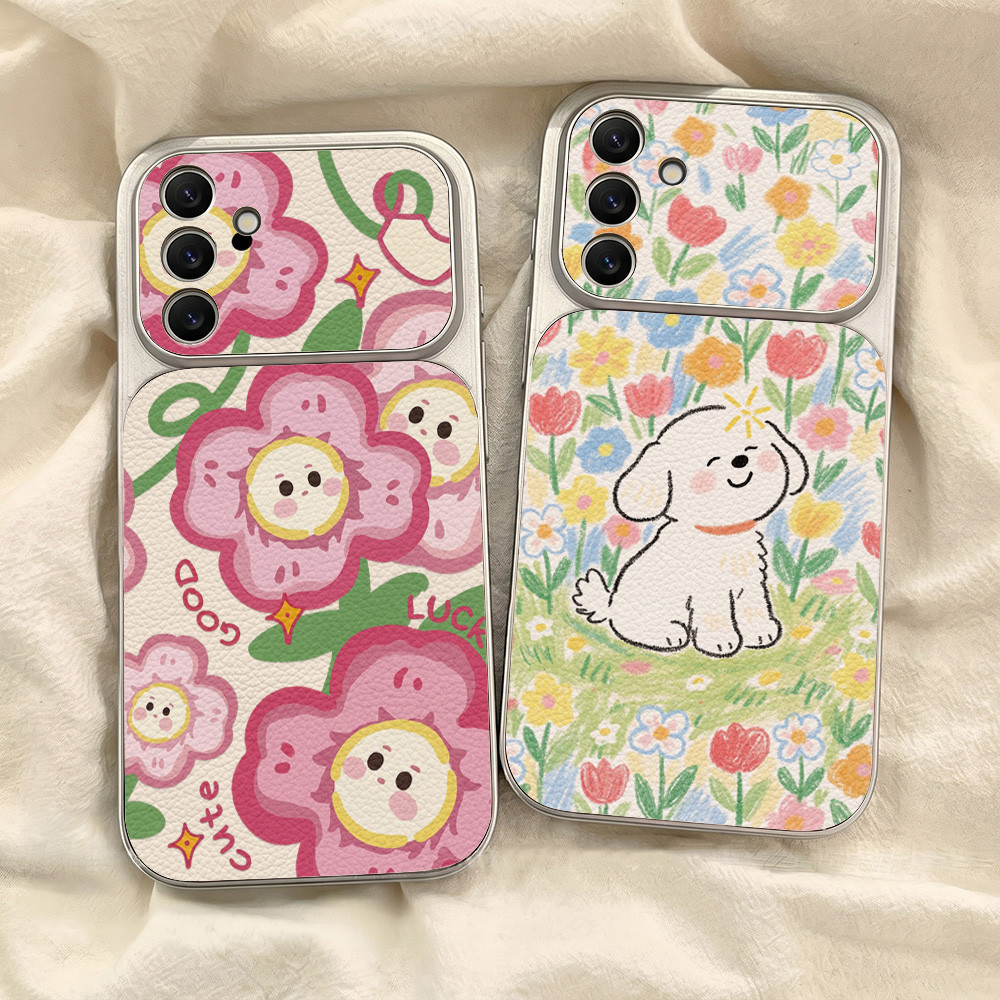 เคสซัมซุง For Samsung A57 A37 A27 A17 A07 A56 A55 A26 A16 A05S A52 A54 S26 S25 Ultra S24 S23 FE เคสนิ่มลายหนังแกะ สีพื้น