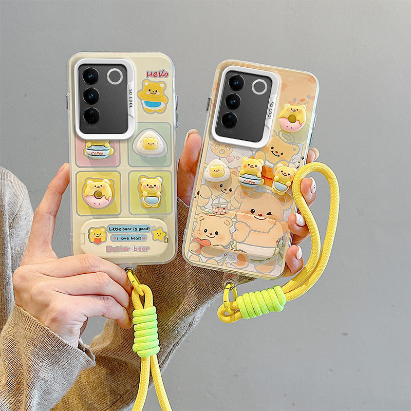 เคส Vivo Y200e เคส Vivo Y100 5G เคส Vivo V30 Lite 5G สําหรับ Vivo เคสสร้อยข้อมือ hard BB-CYJZ