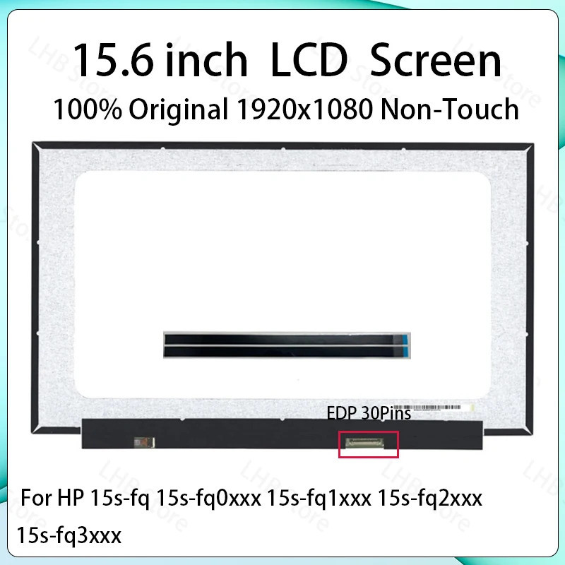 15.6 "แล็ปท็อปหน้าจอ LCD NT156FHM N63 NT156FHM-N63 สําหรับ HP 15s-fq 15s-fq0xxx 15s-fq1xxx 15s-fq2xx
