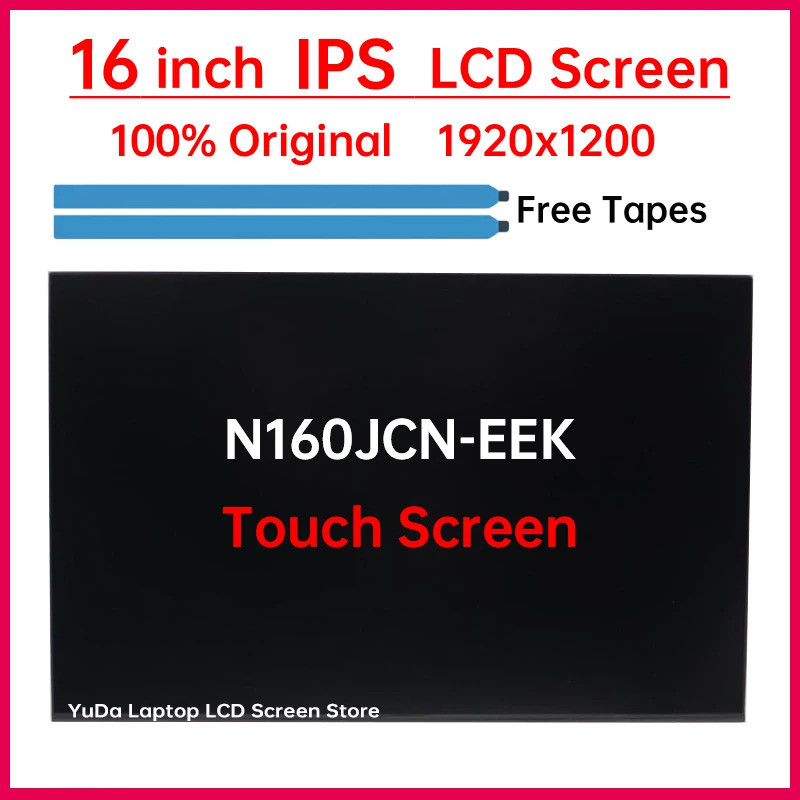16 "หน้าจอสัมผัส N160JCN-EEK จอแสดงผล LCD Matrix แผงเปลี่ยน WUXGA 1920x1200 M73491-J61 N61961-J61 5D