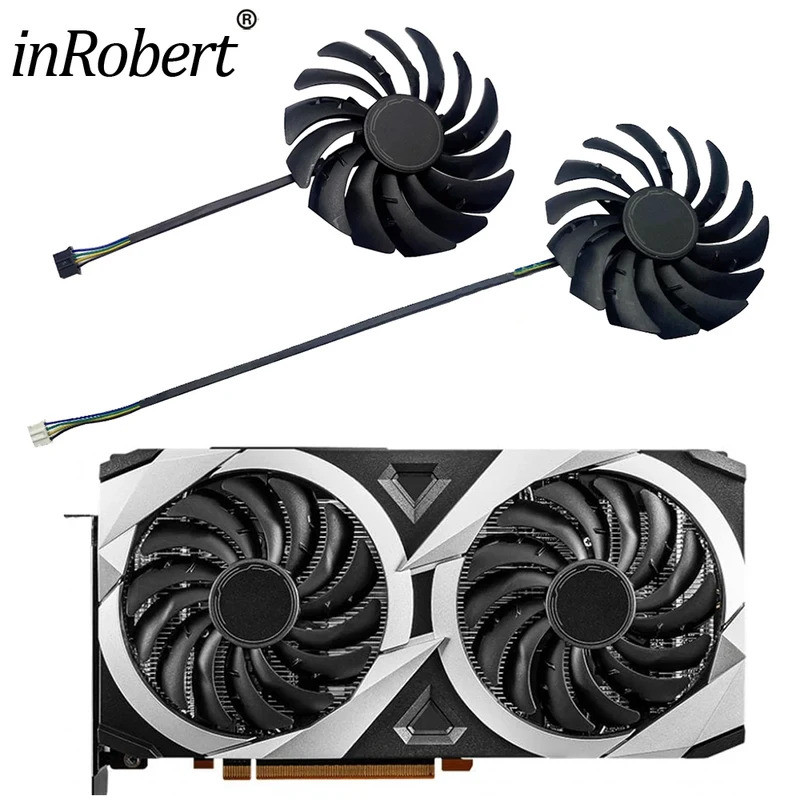 *95 มม.PLD10010s12HH Replacemeng Cooler สําหรับ MSI RX6700XT RX6600XT RX6650XT MECH 2X การ์ดพัดลมระบ