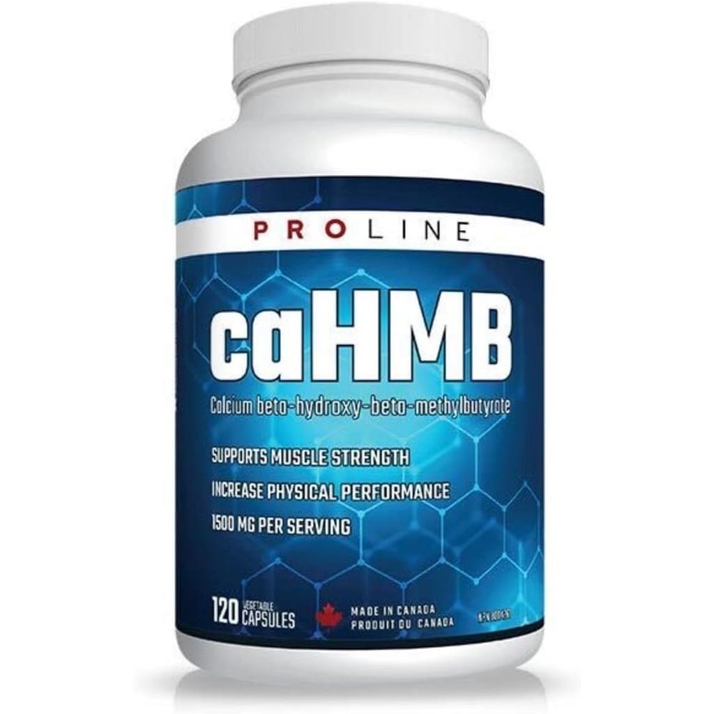 แคปซูล PROLINE HMB | 3000มก. HMB (Beta-Hydroxy Beta-Methylbutyrate), 750มก. ต่อแคปซูล | HMB Leucine 