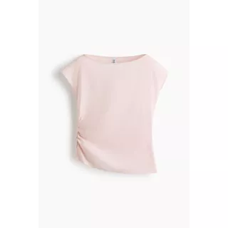 H&M(เอชแอนด์เอ็ม) เสื้อท็อปผ้าวิสโคสผสม ดีไซน์จับจีบ ผู้หญิง 1340734_1