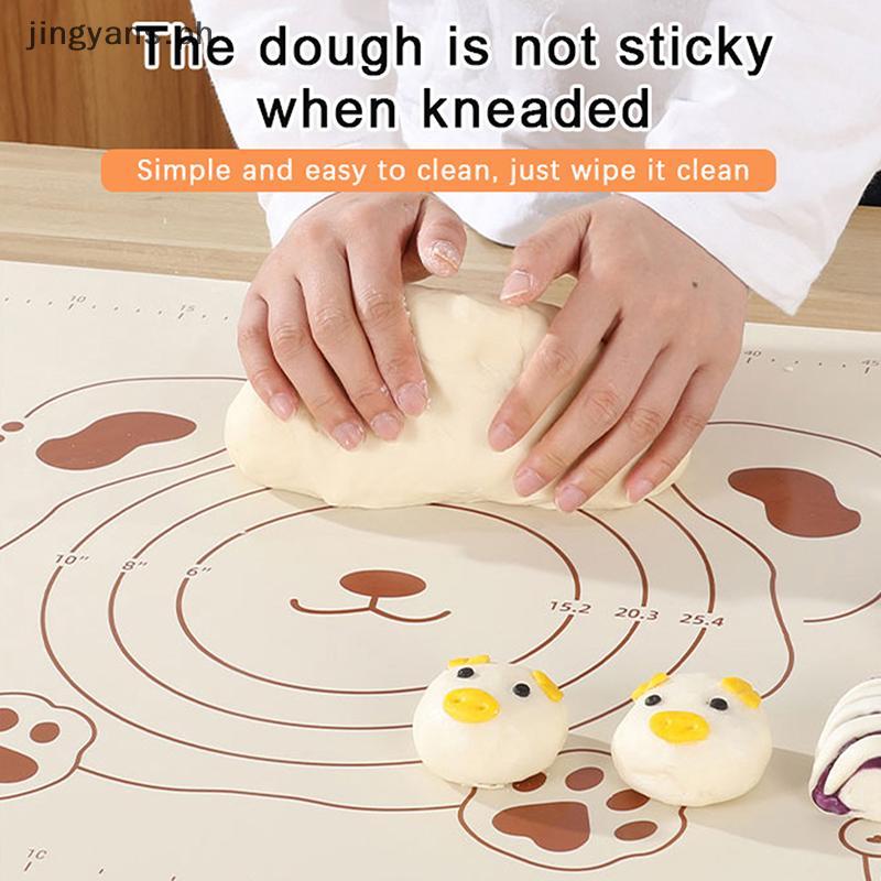 Jingyans 1 PC ซิลิโคน Pastry Mat Baking Mat Non-Sti Dough Mats Pastry Mats สําหรับ Rolling Dough พร้