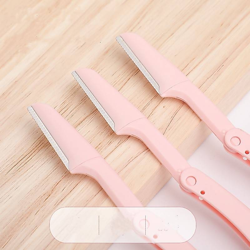 F035 เครื่องมือตกแต่งคิ้ว มีดกันคิ้ว ชุดกันคิ้วใบมีดคมขูดเบาๆบริเวณที่ต้องการ ได้รูปตามต้องการ