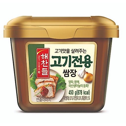 해찬들ซัมจังน้ำจิ้มเต้าเจี้ยวเกาหลีสำหรับจิ้มปิ้งย่างอร่อยเข้มข้นน้ำจิ้มแห่งชาติเกาหลีตัวจริง!!해찬들 고기전용 쌈장