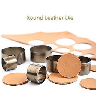 Die Circle Bell Die เครื่องตัดหนังกลม ญี่ปุ่นนําเข้า Punch แม่แบบมีดเครื่องมือหนัง Craft Punch Mold 7 ขนาด