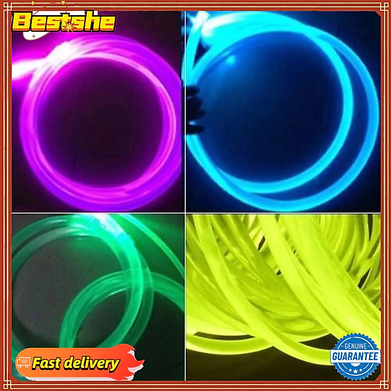 【Bestshe】PMMA Side Light-emitting Fiber Optic Cable, 1.5/2/3/4mm Diameter, For Automotive