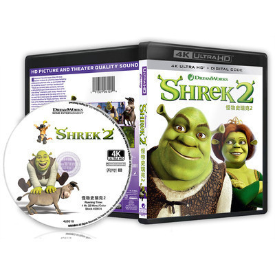 [ภาษาอังกฤษ] ภาพยนตร์ Blu-ray HD 4K UHD 1080P Shrek 2