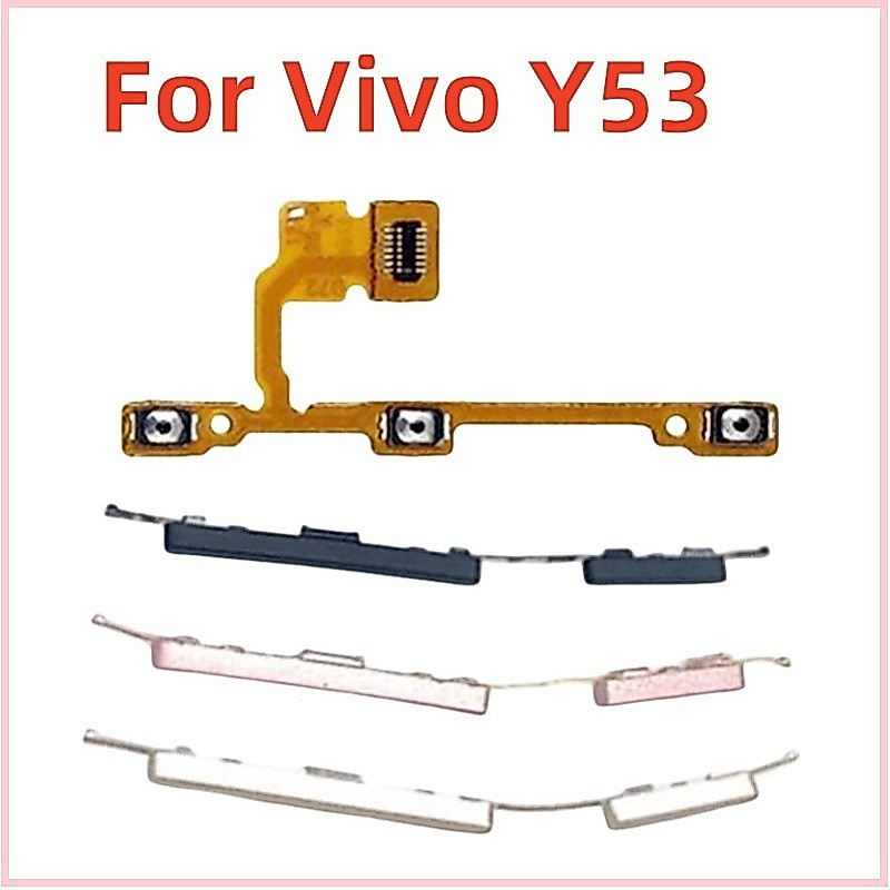 สําหรับ Vivo Y53 Y53A Y53L เปิด/ปิดปุ่มสวิทช์ด้านข้าง Volume Up Down ปุ่ม Flex สาย Replaceme