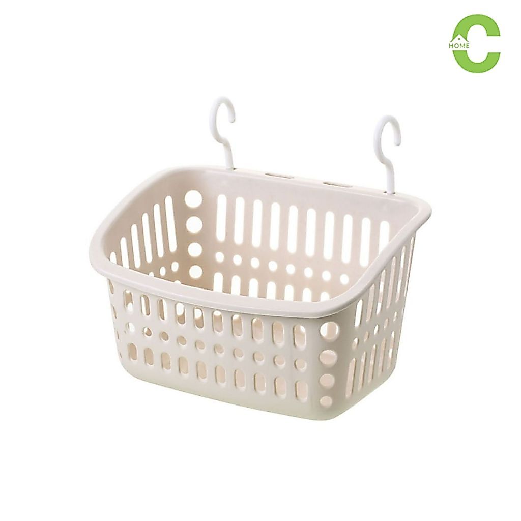 HOMEC ตะกร้าวางของในห้องน้ำ ตะกร้าแขวนเรียงต่อกันได้ hanging basket แขวนซ้อนกันได้ มี 4ขนาด