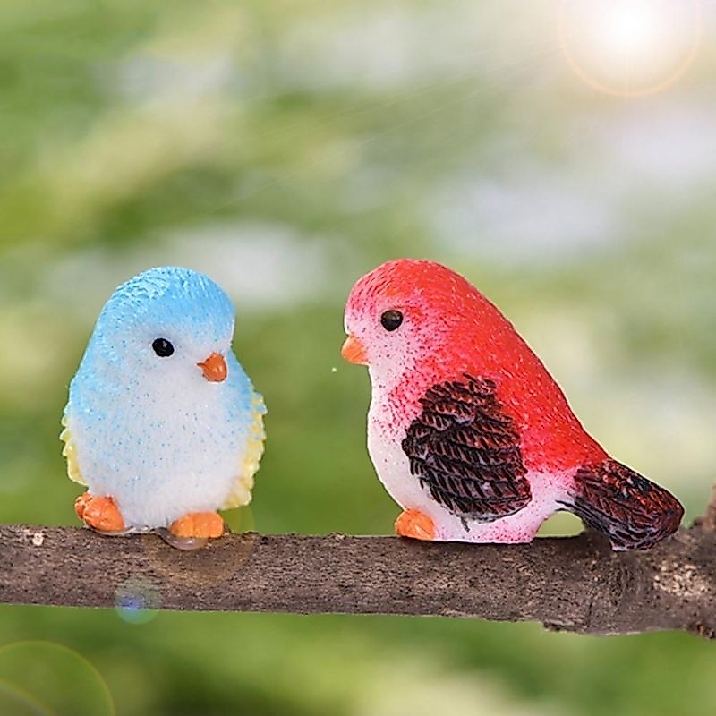 ตุ๊กตานกจิ๋ว ตุ๊กตานกขนาดเล็ก นกจิ๋วจัดแต่งสวน