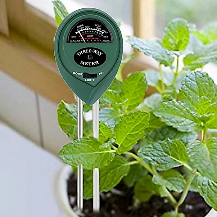 3 In1 ความชื้นแสงแดด PH Meter ดินน้ําความเป็นกรดความชื้นแสง PH Test พืชสวนดอกไม้ชื้นเครื่องทดสอบ