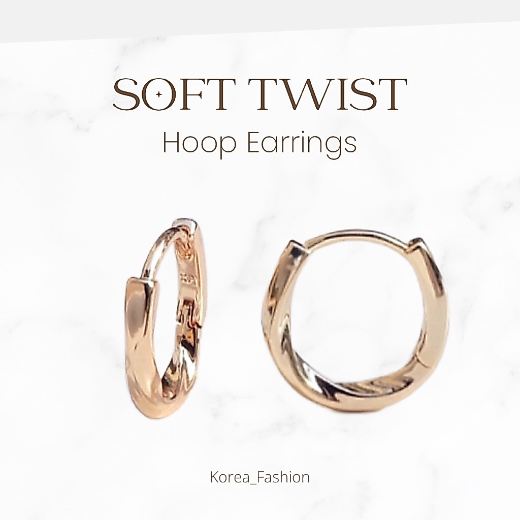 Soft twist ต่างหูแบบห่วง